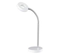 Reality leuchten lampe de table lED avec lED 4 w hauteur env. 40 cm-blanc r52411101 flexible chromé