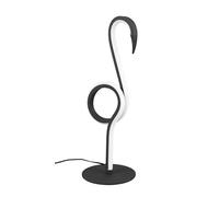 Trio-Leuchten Lampe de table LED Flamingo 6W 550 lm blanc chaud noire 14×35 cm