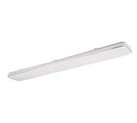 Reality Leuchten Plafonnier LED Blanca R64141401, plastique blanc mat/chrome, avec LED 46 Watt, variateur d’intensité