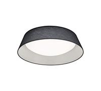 Reality Leuchten Ponts R62871811 Plafonnier LED en acrylique blanc avec abat-jour en tissu Gris/blanc 18 W LED 18 W