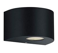 Reality Leuchten R28232632 Rosario Applique Murale d'extérieur en Plastique avec 2 Ampoules LED 2 W Noir Mat