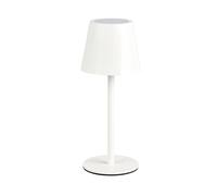 Reality Leuchten R55961131 Diaz R55961131 Lampe de table d'extérieur à 4 LED avec batterie en métal blanc mat 1,6 W Couleur de la lumière réglable