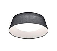 Reality Leuchten R62871211 Ponts Plafonnier LED en acrylique avec abat-jour en tissu Gris/blanc 14 W