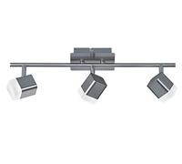 Reality Leuchten R82153107 Plafonnier, Métal, 4 W, Nickel Matt/Weiß