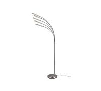 Reality Leuchten Reed R41031507 Lampadaire LED en métal nickel mat avec 5 LED 3,5 W et variateur d'intensité
