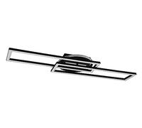 Reality Leuchten RIO, Lampe de table, Burton 1xE14, max.28,0 W Organza, Fumé, Corps: Métal, noir mat Ø:12,5cm, H:28,5cm Interrupteur de cordon,IP20,Sans illuminant