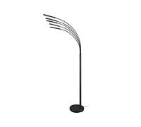 Reality Leuchten RL LIVE YOUR LIGHT R41031532 Lampadaire LED en métal noir mat avec 5 LED 3,5 W et variateur d'intensité