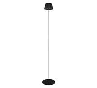 Reality Leuchten Suarez R47706132 Lampadaire d'extérieur à batterie en métal noir mat avec LED 1,5 W 4 touches tactiles