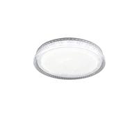 Reality Leuchten Thea R62391100 Plafonnier LED en plastique blanc avec LED 18 W avec changement de couleur Effet Starlight
