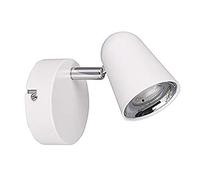 Reality Leuchten Toulouse R82121131 Spot mural LED en plastique blanc mat avec LED 3,5 W