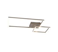Reality Padella Padella Semi-Plafonnier Led Moderne Nickel Mat 4000k Gris