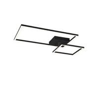 Reality Padella Padella Semi Plafonnier Led Moderne Noir Mat 4000k