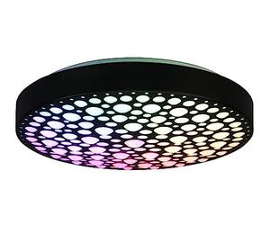 Reality, Plafonnier, Chizu incl. 1 x LED,SMD,22,0 Watt,2700-6000K,2500 Lm. Plastique, Blanc, Corps: Plastique, noir mat Ø:40,5cm, H:9,0cm