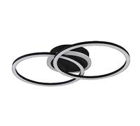 Reality, Plafonnier, Venida incl. 1 x LED,SMD,25,0 Watt,3000K,3000 Lm. Corps: Métal, noir mat L:50,0cm, L:30,0cm, H:7,5cm