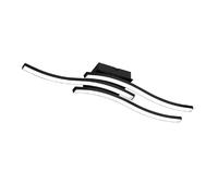 Reality Leuchten R62473132 Route Plafonnier LED en métal noir mat avec 3 LED 5 W