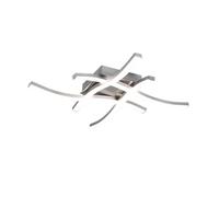 Reality Route Semi-Plafonnier Route Modern À 4 Ampoules Led, Nickel Mat 4000k Multicolore