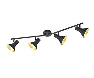 Reality, Spot, Nina 4xE14, max.40,0 W metal, Noir, Corps: metal, or L:84,5cm, L:11,0cm, H:21,0cm IP20,Pivotant