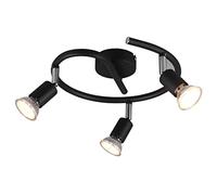 Lumiere Plafonnier semi-encastré rond - Noir