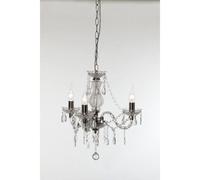 RealityTrio Lustre Classique À 3 Flammes, Ø = 46 Cm, Transparent