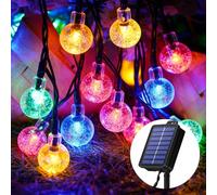 Realky Guirlande Lumineuse Exterieure,8 Modes Guirlande Solaire Exterieur,30 LED IP65 Étanche Guirlande Guinguette Exterieur, Guirlande Exterieur Décoration pour Jardin Terrasse
