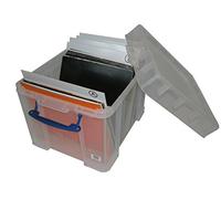 Really Useful 3C Boîte de Rangement en Plastique Facilement Empilable 35 litres - 480 x 390 x 310 mm, Transparent