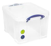 Really Useful 3C Boîte de Rangement en Plastique Facilement Empilable 35 litres - 480 x 390 x 310 mm, Transparent