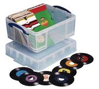 Really Useful Box 18 Litre - Mallette pour CD/DVN - capacité : 93 CD, 44 DVD - transparent G