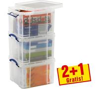 Really Useful Box 335CCB 2+1 boîtes de rangement ES 3x 35,0 l transparentes