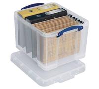 Really Useful Box - Boîte de 35 litres, transparente, emballée individuellement dans un carton