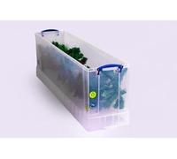 Really Useful Box - Boîte de 77 litres, transparente, emballée individuellement dans un carton