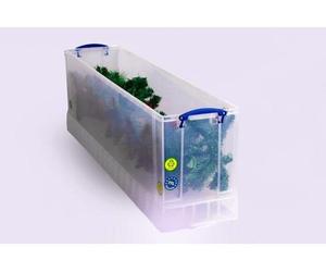 Really Useful Box - Boîte de 77 litres, transparente, emballée individuellement dans un carton