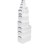 Really Useful Box Boîte de rangement 64 litres, transparente