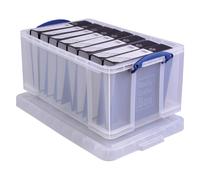 Really Useful Box Boîte de rangement 64 litres, transparente