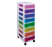 Really Useful Box Tour de rangement 8 tiroirs couleurs arc-en-ciel