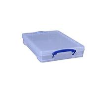 Really Useful Box Lot de 6 boîtes de 10 l - 520 x 340 x 85 mm - Pour papier A3 - Transparent