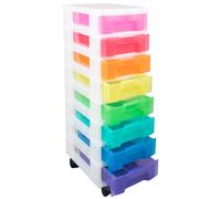 Really Useful Box Tour de rangement 8 tiroirs couleurs arc-en-ciel