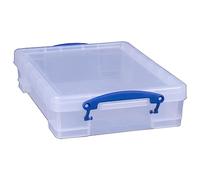 Really Useful Boxes, Boîte de Rangement de Bureau de 4 Litres, Transparent