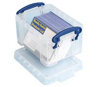 Really Useful Lot de 10 boîtes de rangement en plastique Transparent 0,3 l
