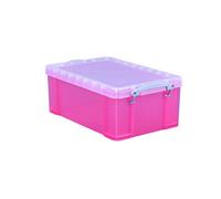 Really Useful Products 9tbpk 9 litre Boîte de rangement - Transparent Rose vif