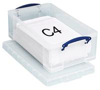 Really Useful Réf 12C Boite à archives solide et légère Plastique Superposable 12 litres Transparent 270 x 465 x 150 mm
