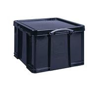 Really Useful Ref 42L Boite à archives solide et légère Plastique recyclé Superposable 42 litres Noir 440 mm x 520 mm x 310 mm