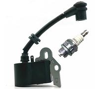 Realman Module de bobine d'allumage 5783035-01 9288-332101 avec bougie d'allumage pour coupe-bordures Einhell MSB28 Partner T265CPS McCulloch MT260CLS MT265CPS MAC MB305CBS MAC426L T305CPS