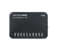 RealPower Power Station 120 Smartphone, Tablette Noir Secteur Intérieure