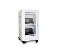 RealPower Power Station 20 - Station Mobile de Charge et de Gestion USB 480W - Protection Surtension/Surchauffe/Court-circuit - Verrouillage Clé - Dimensions 413x401x800mm
