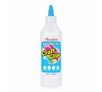 Realth Colle Artisanale/PVA Glue Clear 250ml 1 Pack | Colle Artisanale Artistique, Universelle Transparente à Sec, Idéal pour la Fabrication de Bijoux de Cartes en Papier