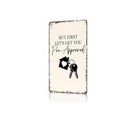 Realtor Quote Metal Sign Vintage Funny Wall-Art Tin Poster Loan Officer Real Estate Team Humor For Agent Gift Title Company Office Decor 8 X 12 inch