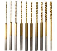 Reapyyt Micro-Twist Drill Bit Set - 10 pcs 0,6 Mm-2,2 mm Petit foret 2,35 Tige HSS Mini forets pour gravure outil de perçage