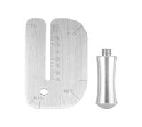 Reapyyt Planche à Tirer Le Cuir, RèGle de Coupe Pratique, Outil en Acier Inoxydable, Accessoires Auxiliaires de Coupe Manuelle du Cuir