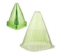 Reaxdays Cloche à Salade, Lot de 32, PVC, Protection Contre Le Gel et Les escargots, HLP : 22 x 19 x 19 cm, Verte