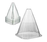 Relaxdays 80x cloches à salade transparentes